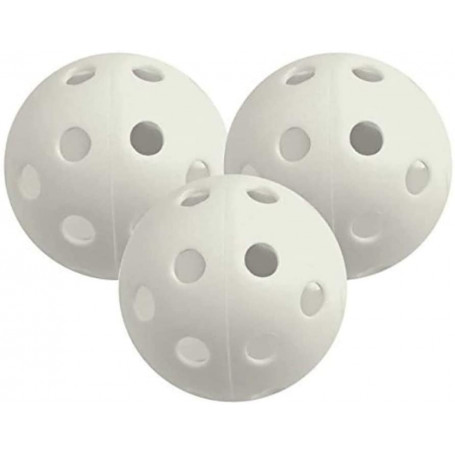 Airflow Ball, Balles d'entrainement au golf pour le jardin 6 Balles Blanches