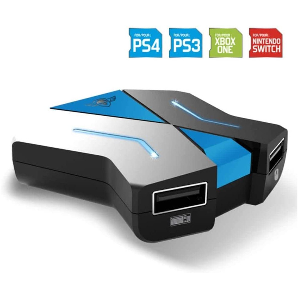 Pack PRO GTA 250 Clavier Souris Casque et Convertisseur CrossGame Xbox One  PS4 PS3 Nintendo Switch