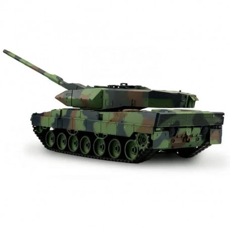 Char d'assaut radiocommandé Panzer Leopard 2 A6 1/16 ème 2.4 Ghz avec son et fumée