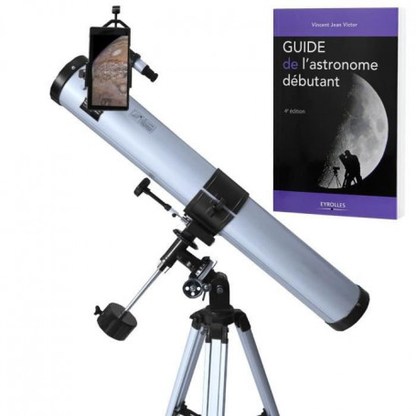 Pack complet télescope XXL Universe Astrophotographie 900-76 avec Zoom et guide débutant