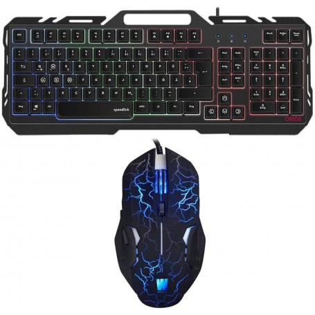Pack Clavier Souris Gamer ORIOS MECA FULL METAL WASDKEY compatible PS4, PS3 et Xbox One