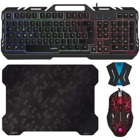 Pack Clavier Souris Tapis Gamer ORIOS WASDKEY + Convertisseur Switch, PS4, PS3 et Xbox One