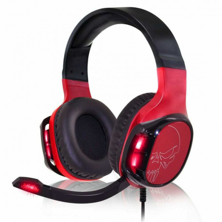 Casque Gamer EH60 Rouge Skull Switch PS5 PS4 XB1 X XBox One S et PC