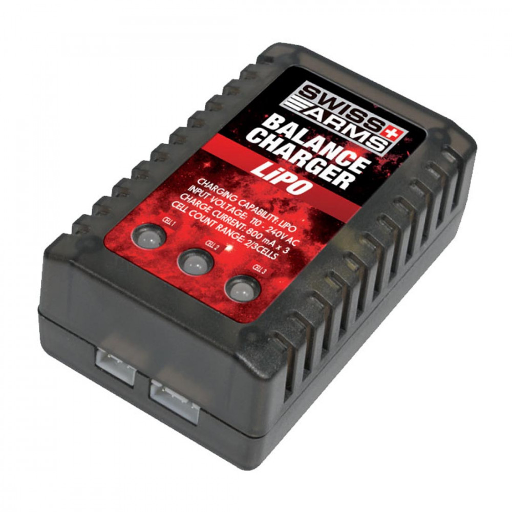 Chargeur Airsoft et Modélisme pour Batterie LiPo 2S 3S 650 mAh
