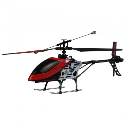 Hélicoptère Télécommandé Electrique Monorotor Buzzard PRO Rouge 2.4 Ghz RTF