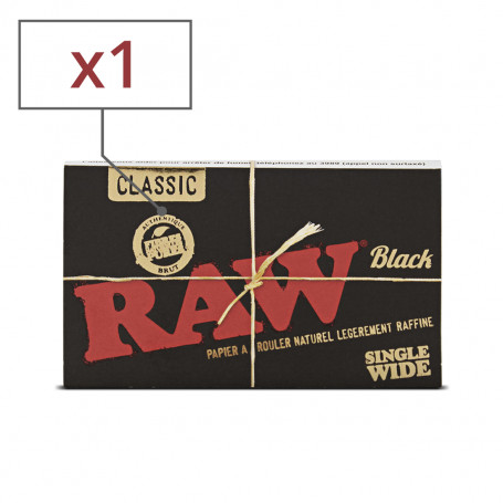Feuilles à Rouler Raw Black Regular x 1