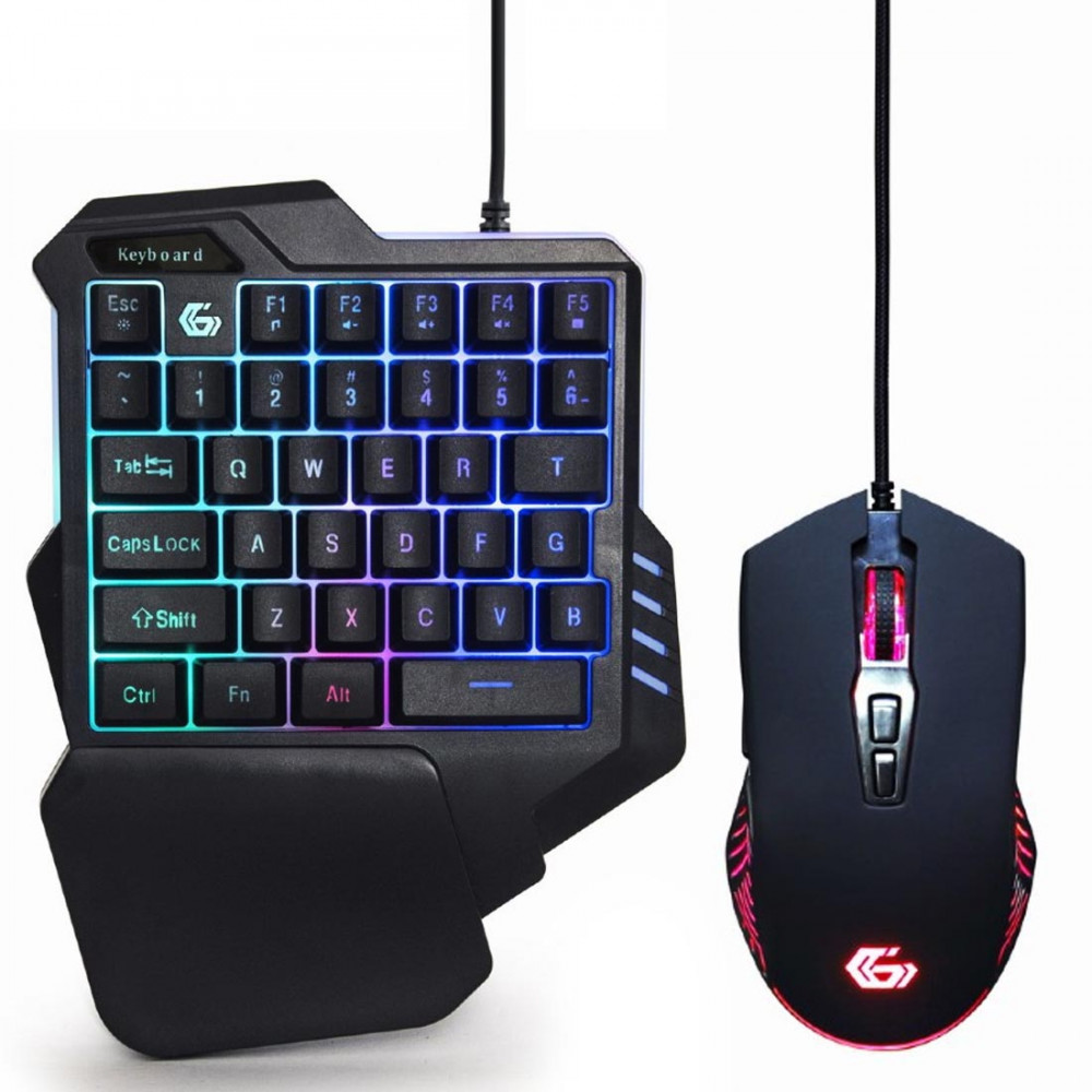 sirena Anotar Abreviatura Pack Clavier Gamer 1 Main OOH 35 Touches et Souris Gaming LED RGB