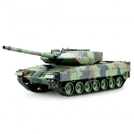 Tank Télécommandé Leopard 2A6 1/16ème RTR Fonctions IR et Billes