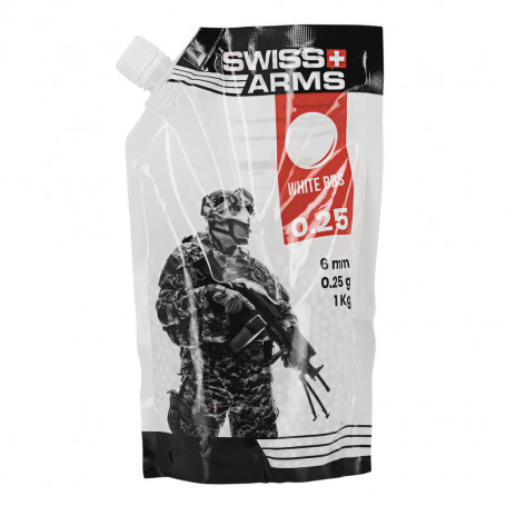 4000 billes Airsoft BBS 1kg 0.25g Swiss Arms