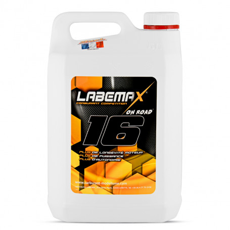 Labemax Fuel Nitro Modélisme 16% 5 Litres, Carburant Voiture Thermique Loisir