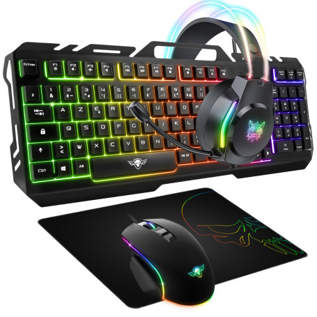 Pack Gamer Clavier Souris Casque Tapis Ultimate Series