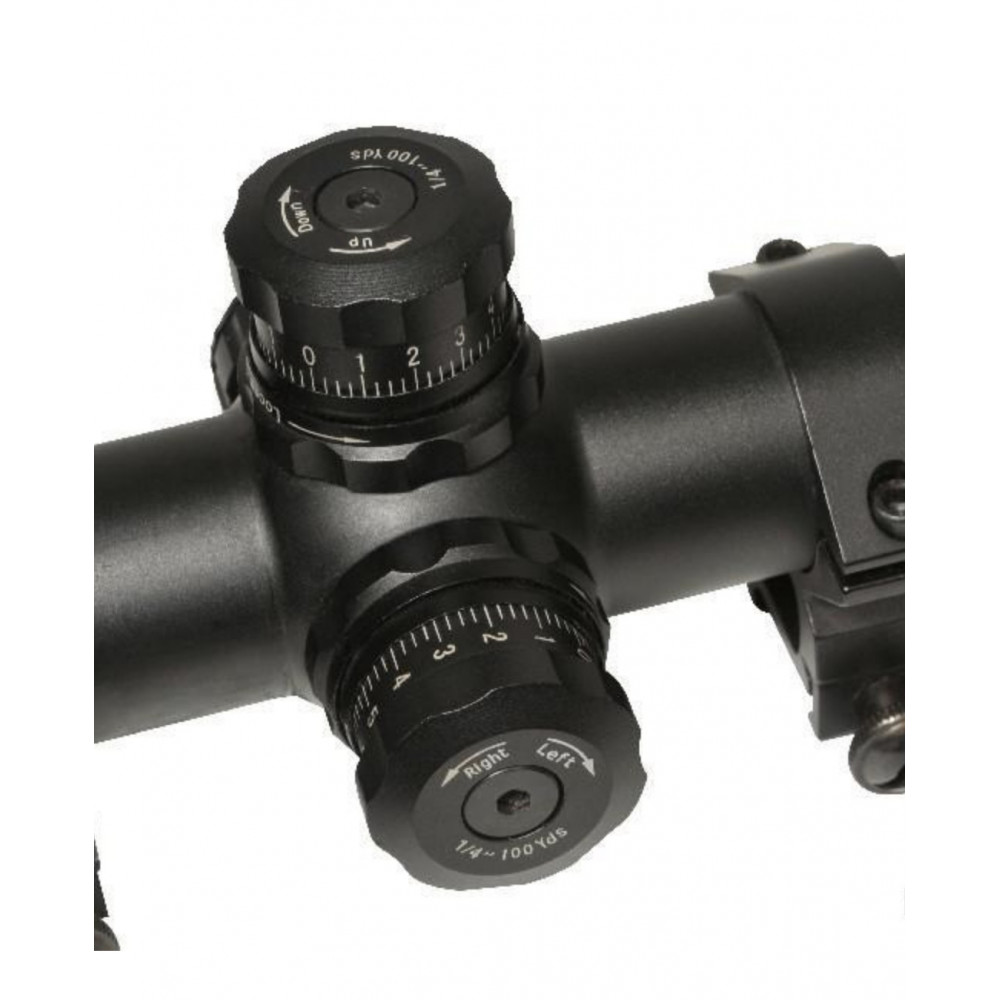 Lunette de sniper avec zoom en 6-24x50 reticule lumineux vert et rouge
