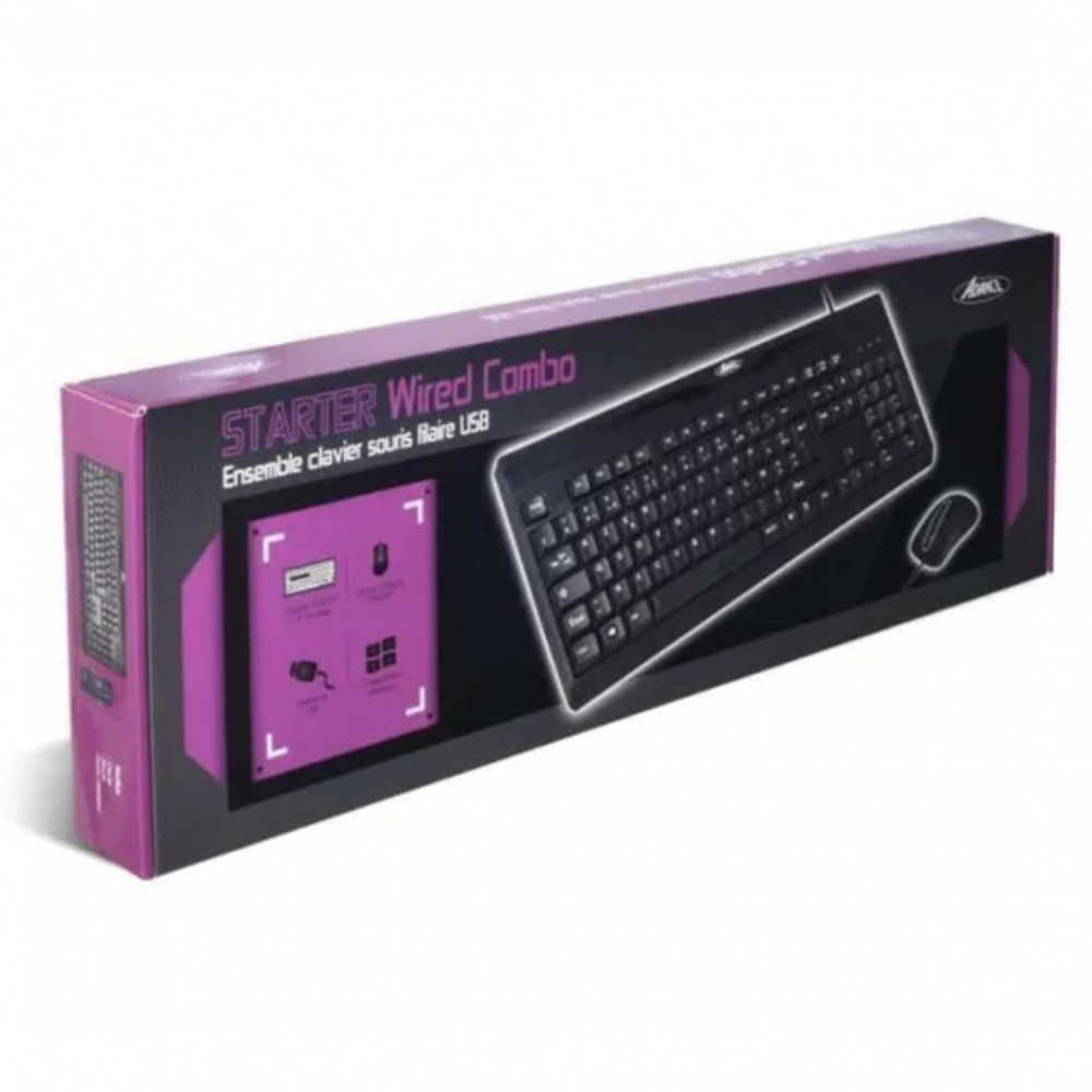 Combo clavier + souris Starter Wired pas cher